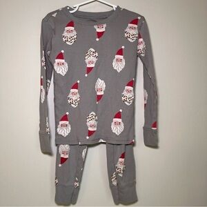 Old Navy Gray Santa Kids Pajama Set